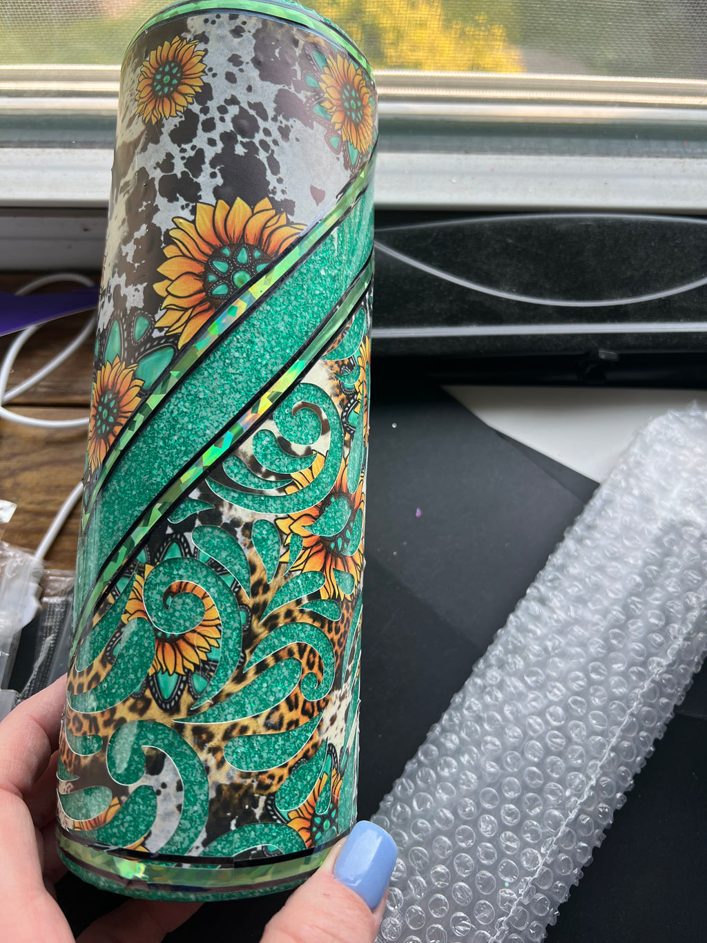 Cowboy Glitter Tumbler, 30 oz