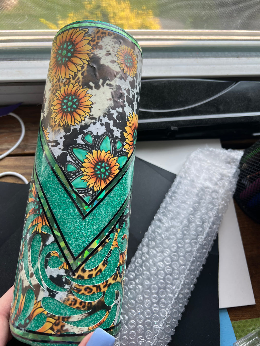 Cowboy Glitter Tumbler, 30 oz